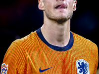 Netherlands forwarder Wout Weghorst plays during the match between the Netherlands and Germany at the Johan Cruijff ArenA for the UEFA Natio...