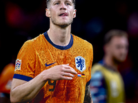 Netherlands forwarder Wout Weghorst plays during the match between the Netherlands and Germany at the Johan Cruijff ArenA for the UEFA Natio...