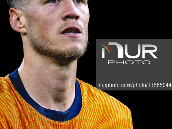 Netherlands forwarder Wout Weghorst plays during the match between the Netherlands and Germany at the Johan Cruijff ArenA for the UEFA Natio...