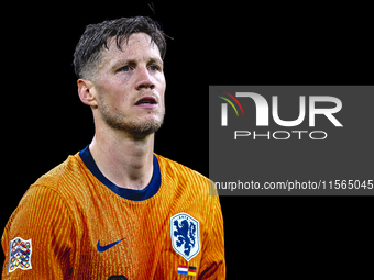 Netherlands forwarder Wout Weghorst plays during the match between the Netherlands and Germany at the Johan Cruijff ArenA for the UEFA Natio...