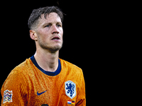 Netherlands forwarder Wout Weghorst plays during the match between the Netherlands and Germany at the Johan Cruijff ArenA for the UEFA Natio...