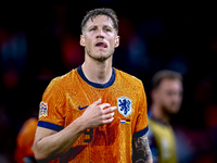 Netherlands forwarder Wout Weghorst plays during the match between the Netherlands and Germany at the Johan Cruijff ArenA for the UEFA Natio...