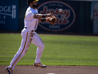 The Yolo High Wheelers (14) beat the Oakland Ballers (4) in game 1 (round 1) of the Pioneer Baseball League's playoffs in Davis, Calif., on...