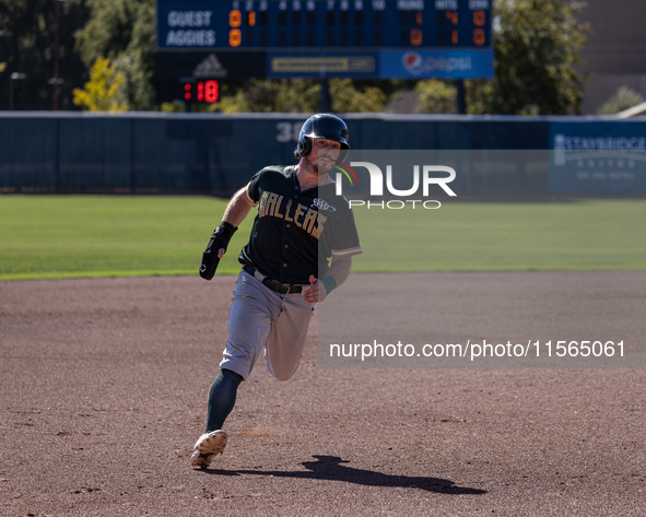 The Yolo High Wheelers (14) beat the Oakland Ballers (4) in game 1 (round 1) of the Pioneer Baseball League's playoffs in Davis, Calif., on...