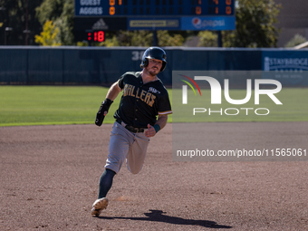 The Yolo High Wheelers (14) beat the Oakland Ballers (4) in game 1 (round 1) of the Pioneer Baseball League's playoffs in Davis, Calif., on...