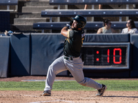 The Yolo High Wheelers (14) beat the Oakland Ballers (4) in game 1 (round 1) of the Pioneer Baseball League's playoffs in Davis, Calif., on...