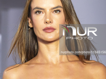 Model Alessandra Ambrosio walks the runway at the PatBo show during New York Fashion Week in New York City, United States, on September 10,...