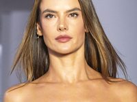 Model Alessandra Ambrosio walks the runway at the PatBo show during New York Fashion Week in New York City, United States, on September 10,...