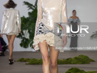 A model walks the runway at the PatBo show during New York Fashion Week in New York City, United States, on September 10, 2024. (