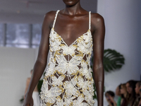 A model walks the runway at the PatBo show during New York Fashion Week in New York City, United States, on September 10, 2024. (