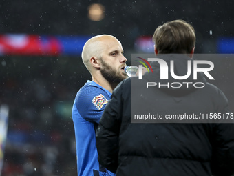 Teemu Pukki of Finland during the UEFA Nations League Group 2 match between England and Finland at Wembley Stadium in London, England, on Se...