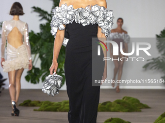 A model walks the runway at the PatBo show during New York Fashion Week in New York City, United States, on September 10, 2024. (