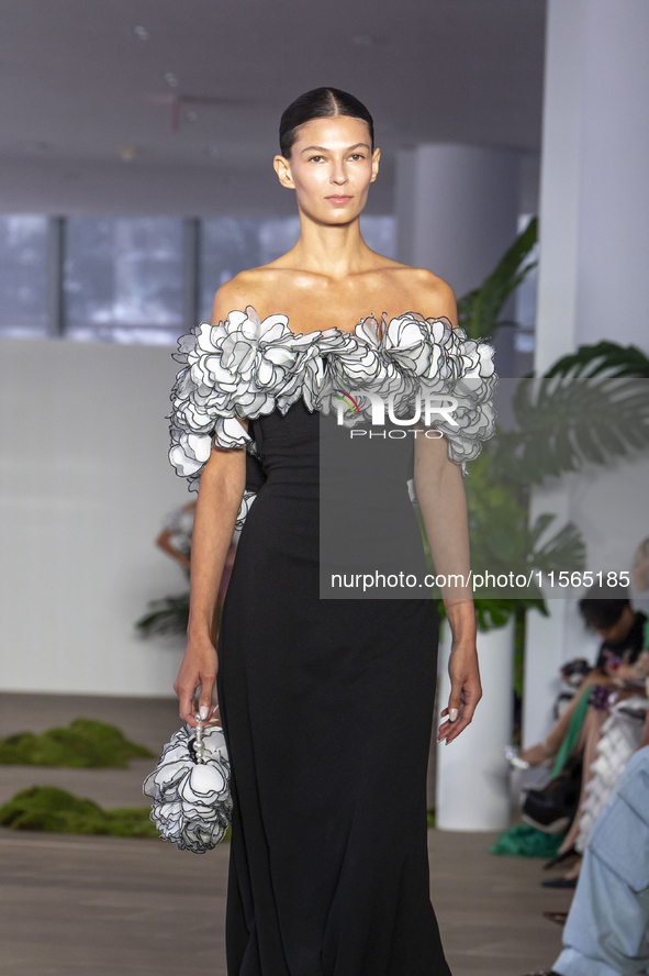 A model walks the runway at the PatBo show during New York Fashion Week in New York City, United States, on September 10, 2024. 