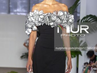 A model walks the runway at the PatBo show during New York Fashion Week in New York City, United States, on September 10, 2024. (