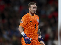 Jordan Pickford of England during the UEFA Nations League Group 2 match between England and Finland at Wembley Stadium in London, England, o...