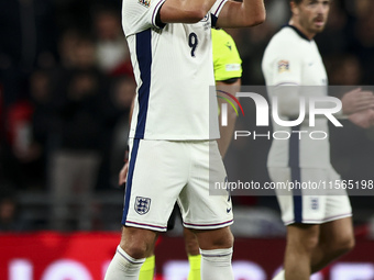 Harry Kane of England comes off after being substituted during the UEFA Nations League Group 2 match between England and Finland at Wembley...