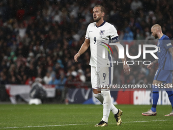 Harry Kane of England during the UEFA Nations League Group 2 match between England and Finland at Wembley Stadium in London, England, on Sep...