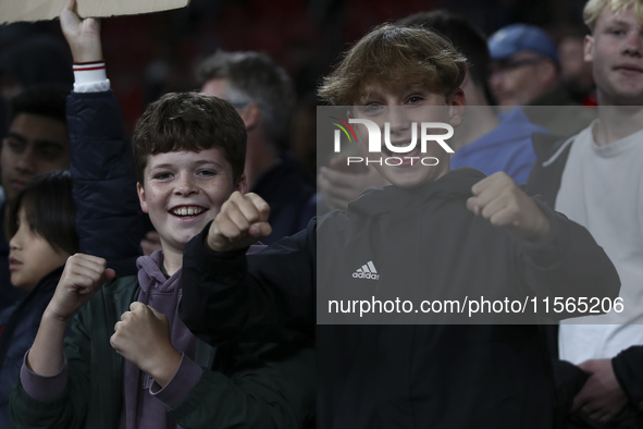 England fans during the UEFA Nations League Group 2 match between England and Finland at Wembley Stadium in London, England, on September 10...