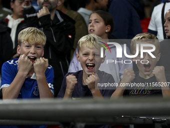 England fans during the UEFA Nations League Group 2 match between England and Finland at Wembley Stadium in London, England, on September 10...