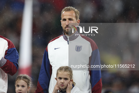 Harry Kane of England during the UEFA Nations League Group 2 match between England and Finland at Wembley Stadium in London, England, on Sep...