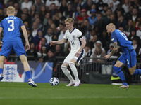 Anthony Gordon of England is on the ball during the UEFA Nations League Group 2 match between England and Finland at Wembley Stadium in Lond...