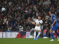 John Stones of England is on the ball during the UEFA Nations League Group 2 match between England and Finland at Wembley Stadium in London,...