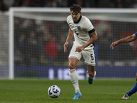 John Stones of England is on the ball during the UEFA Nations League Group 2 match between England and Finland at Wembley Stadium in London,...