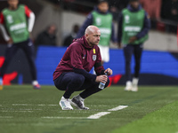 Lee Carsley, interim head coach of England, stands on the touchline during the UEFA Nations League Group 2 match between England and Finland...