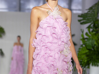 A model walks the runway at the PatBo show during New York Fashion Week in New York City, United States, on September 10, 2024. (