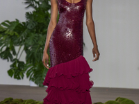 A model walks the runway at the PatBo show during New York Fashion Week in New York City, United States, on September 10, 2024. (