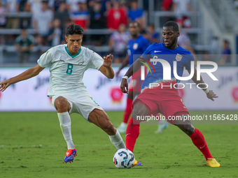 USA's Yunus Musah is seen during the friendly soccer match between the United States Men's National Team and New Zealand at TQL Stadium in C...