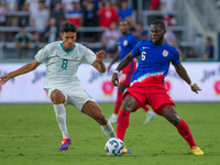 USA's Yunus Musah is seen during the friendly soccer match between the United States Men's National Team and New Zealand at TQL Stadium in C...