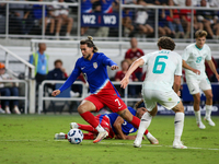 USA's Cade Cowell is seen during the friendly soccer match between the United States Men's National Team and New Zealand at TQL Stadium in C...