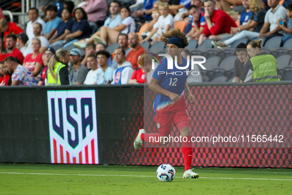 USA's Marlon Fossey is seen during the friendly soccer match between the United States Men's National Team and New Zealand at TQL Stadium in...