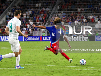 USA's Marlon Fossey is seen during the friendly soccer match between the United States Men's National Team and New Zealand at TQL Stadium in...