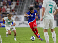 USA's Malik Tillman is seen during the friendly soccer match between the United States Men's National Team and New Zealand at TQL Stadium in...