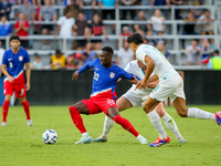 USA's Folarin Balogun is seen during the friendly soccer match between the United States Men's National Team and New Zealand at TQL Stadium...