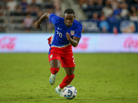 USA's Folarin Balogun is seen during the friendly soccer match between the United States Men's National Team and New Zealand at TQL Stadium...