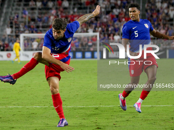 USA's Christian Pulisic is seen during the friendly soccer match between the United States Men's National Team and New Zealand at TQL Stadiu...