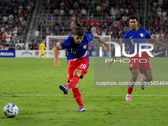 USA's Christian Pulisic is seen during the friendly soccer match between the United States Men's National Team and New Zealand at TQL Stadiu...