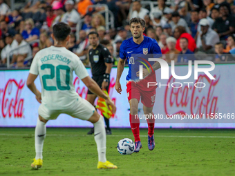 USA's Christian Pulisic is seen during the friendly soccer match between the United States Men's National Team and New Zealand at TQL Stadiu...