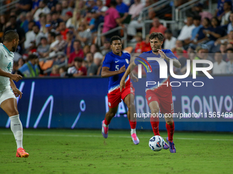 USA's Christian Pulisic is seen during the friendly soccer match between the United States Men's National Team and New Zealand at TQL Stadiu...