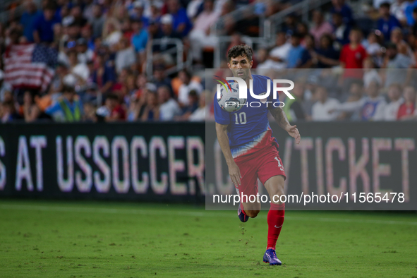 USA's Christian Pulisic is seen during the friendly soccer match between the United States Men's National Team and New Zealand at TQL Stadiu...