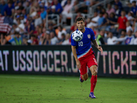 USA's Christian Pulisic is seen during the friendly soccer match between the United States Men's National Team and New Zealand at TQL Stadiu...