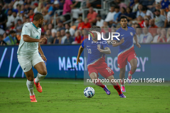 USA's Christian Pulisic is seen during the friendly soccer match between the United States Men's National Team and New Zealand at TQL Stadiu...