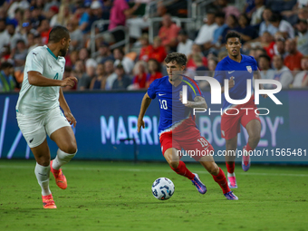 USA's Christian Pulisic is seen during the friendly soccer match between the United States Men's National Team and New Zealand at TQL Stadiu...