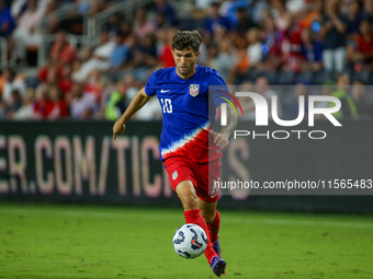 USA's Christian Pulisic is seen during the friendly soccer match between the United States Men's National Team and New Zealand at TQL Stadiu...