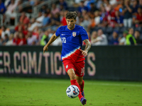 USA's Christian Pulisic is seen during the friendly soccer match between the United States Men's National Team and New Zealand at TQL Stadiu...