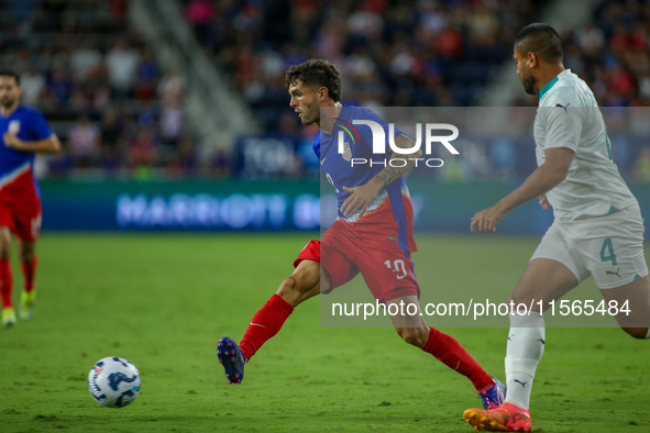 USA's Christian Pulisic is seen during the friendly soccer match between the United States Men's National Team and New Zealand at TQL Stadiu...