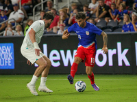 USA's Christian Pulisic is seen during the friendly soccer match between the United States Men's National Team and New Zealand at TQL Stadiu...